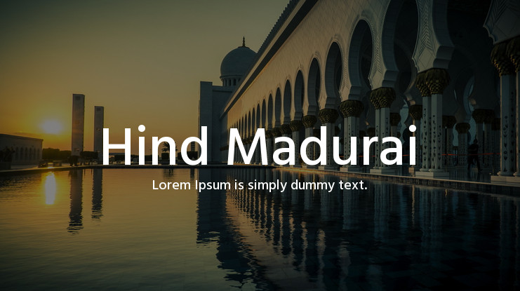 Beispiel einer Hind Madurai-Schriftart #1