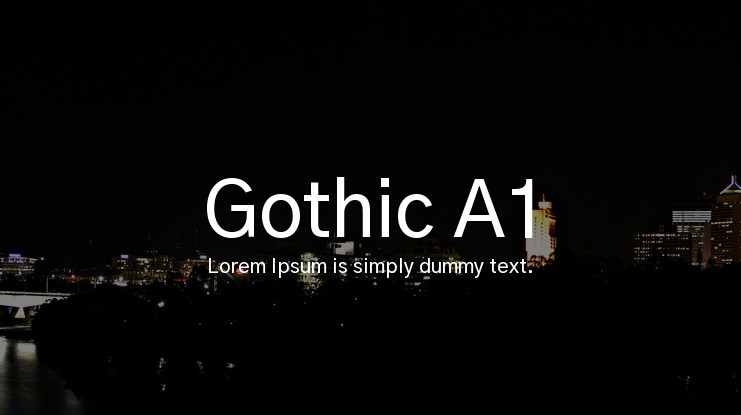 Schriftart Gothic A1