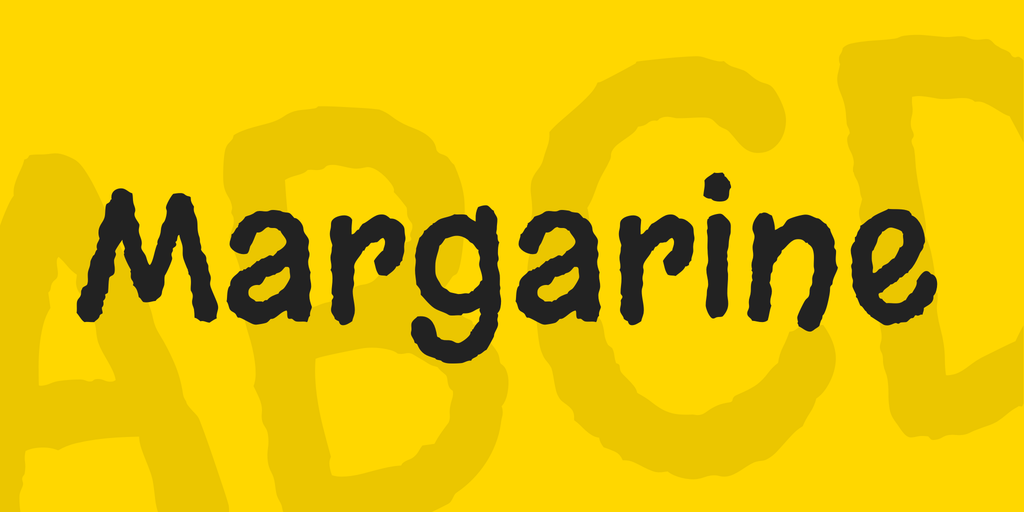 Beispiel einer Margarine-Schriftart #1