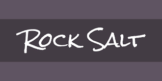 Beispiel einer Rock Salt-Schriftart #1