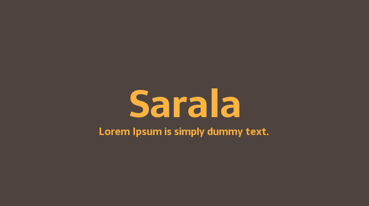 Beispiel einer Sarala-Schriftart #1