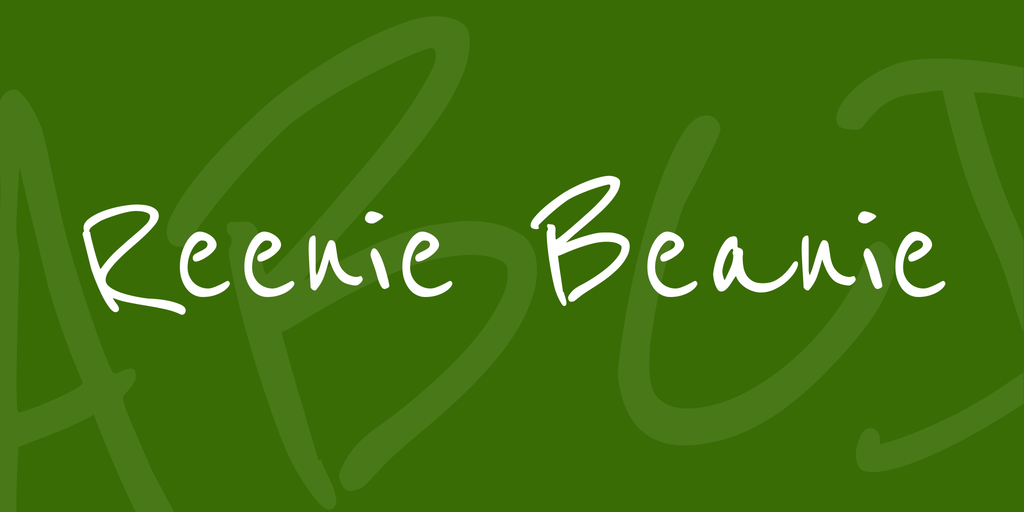 Beispiel einer Reenie Beanie-Schriftart #1