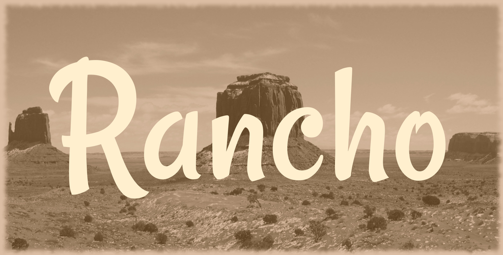 Beispiel einer Rancho-Schriftart #1