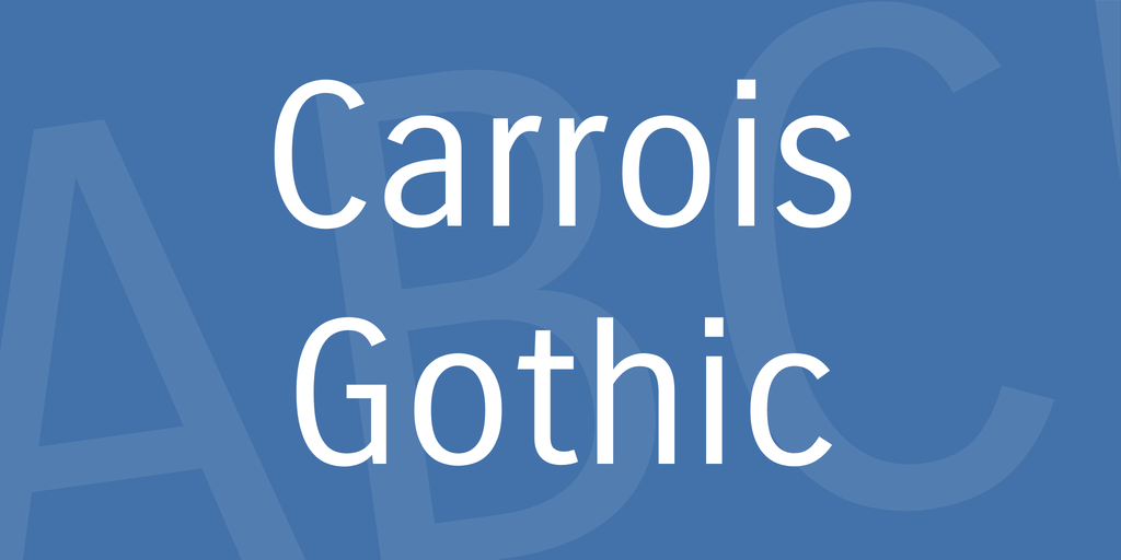 Beispiel einer Carrois Gothic-Schriftart #1