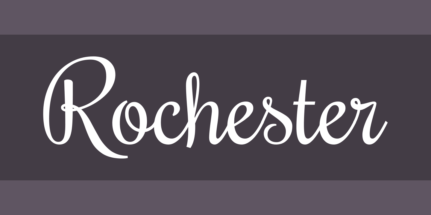 Beispiel einer Rochester-Schriftart #1