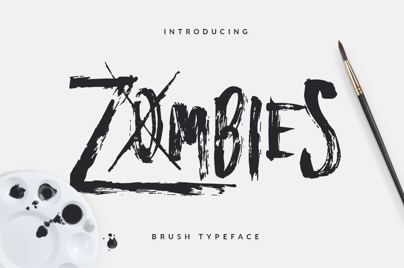 Beispiel einer Zombies-Schriftart #1