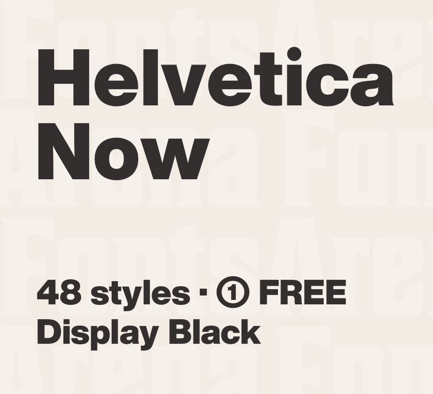 Beispiel einer Helvetica Now Display-Schriftart #1