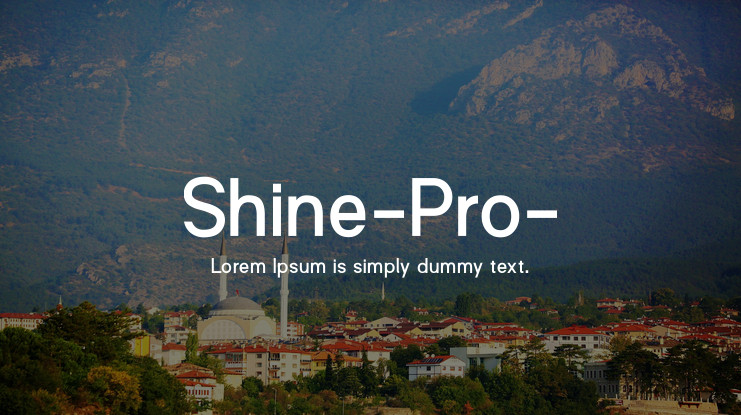 Schriftart Shine Pro
