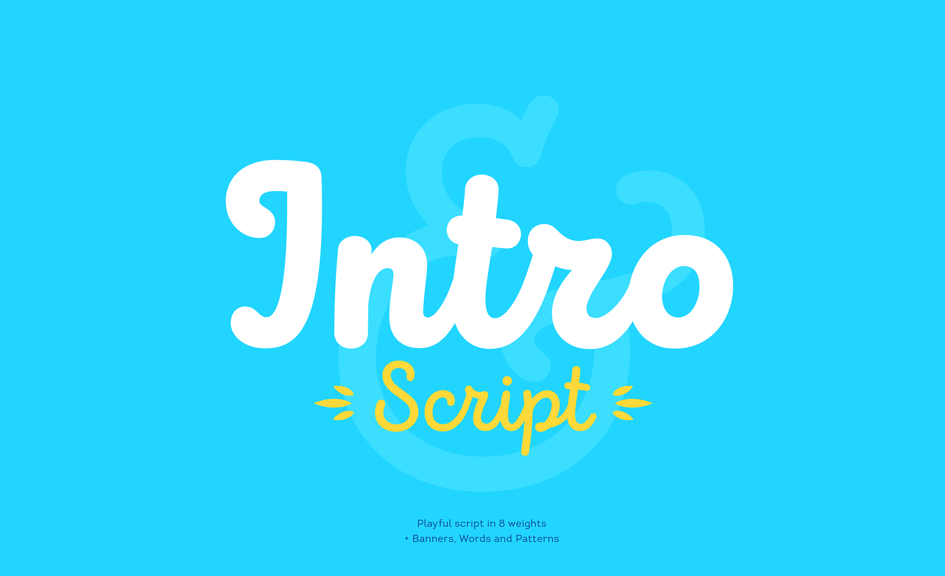 Schriftart Intro Script Demo Medium