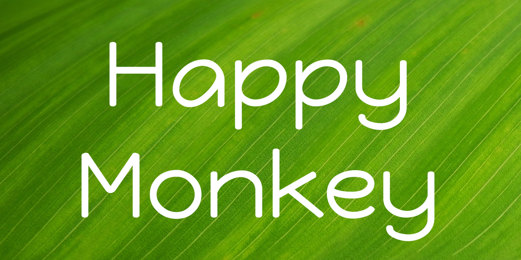 Beispiel einer Happy Monkey-Schriftart #1