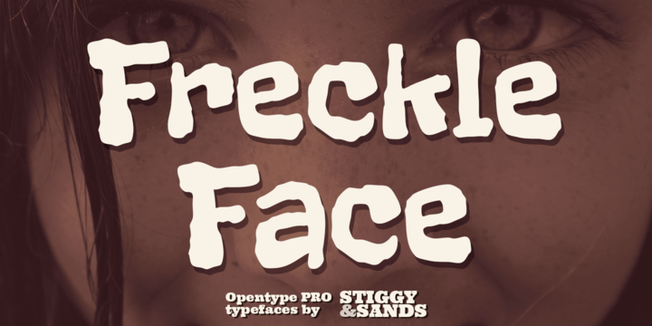 Beispiel einer Freckle Face-Schriftart #1