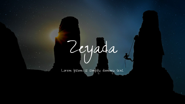 Beispiel einer Zeyada-Schriftart #1