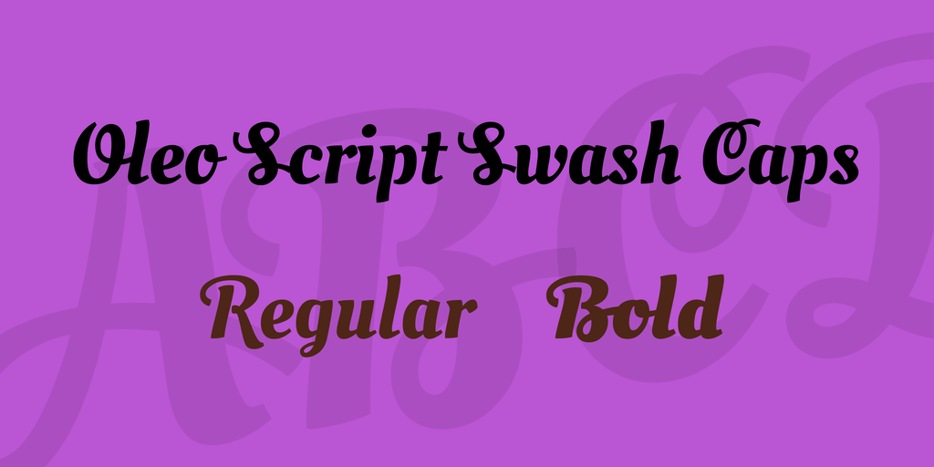 Schriftart Oleo Script Swash Caps