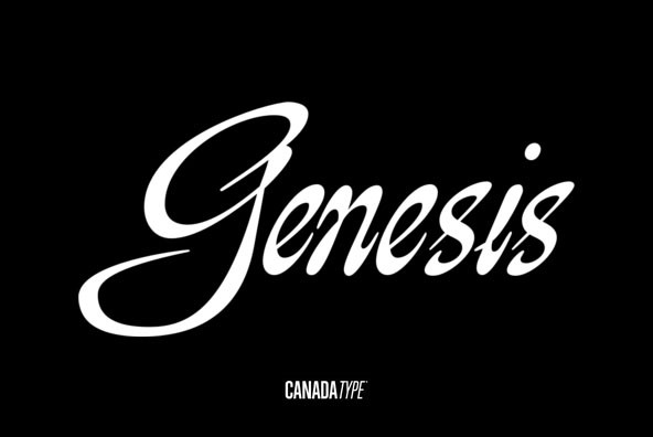 Beispiel einer Genesis Sans-Schriftart #1