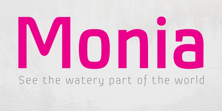 Schriftart Monia