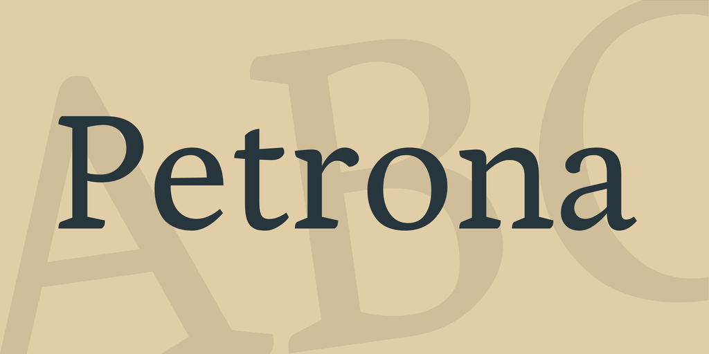 Beispiel einer Petrona-Schriftart #1