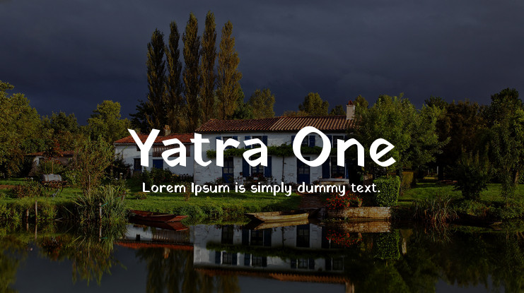 Beispiel einer Yatra One-Schriftart #1