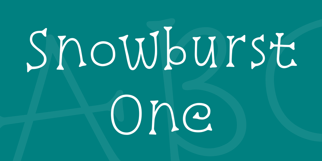 Beispiel einer Snowburst One-Schriftart #1