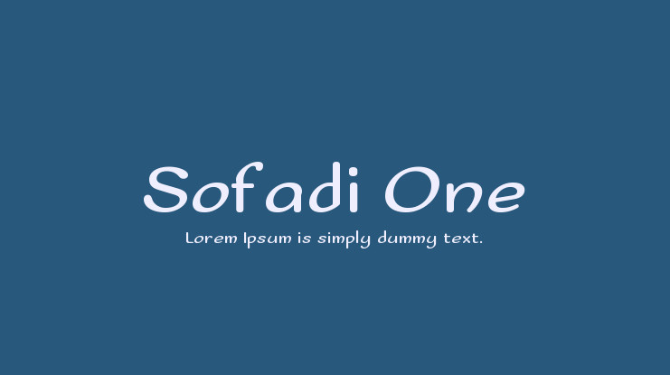Beispiel einer Sofadi One-Schriftart #1