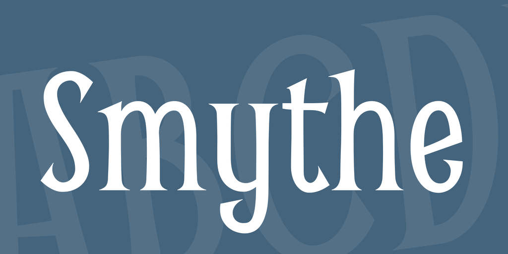 Beispiel einer Smythe-Schriftart #1