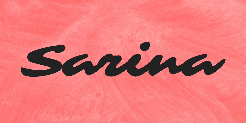 Schriftart Sarina