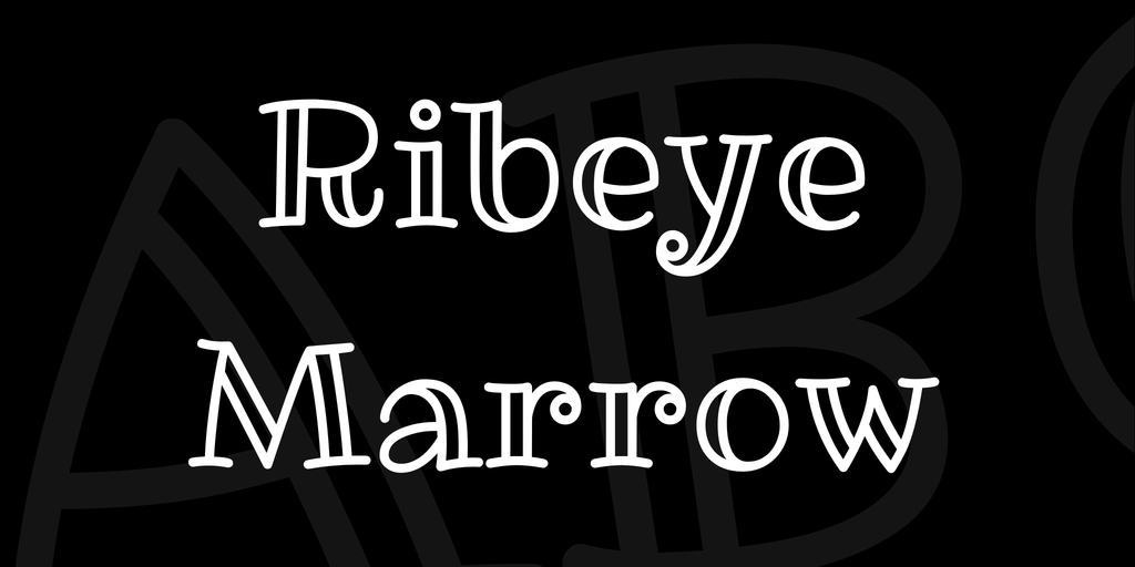 Beispiel einer Ribeye Marrow-Schriftart #1