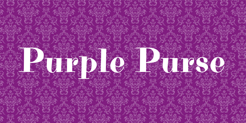 Beispiel einer Purple Purse-Schriftart #1