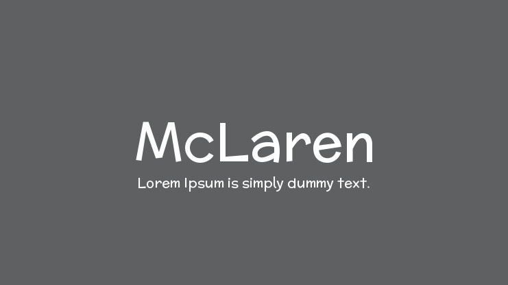 Beispiel einer McLaren-Schriftart #1