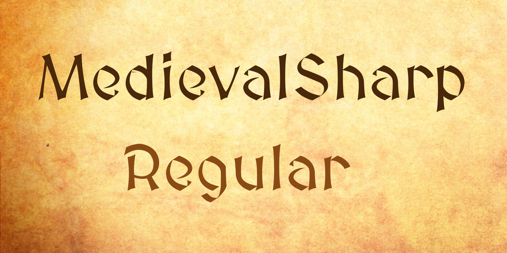 Beispiel einer MedievalSharp-Schriftart #1