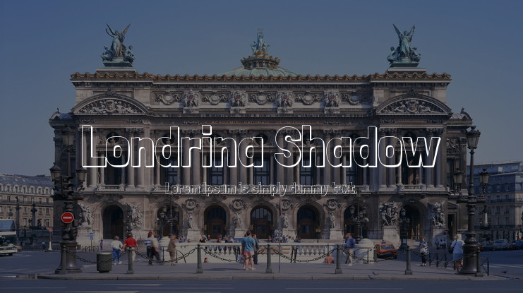 Beispiel einer Londrina Shadow-Schriftart #1