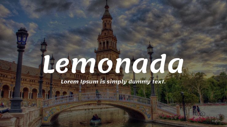 Beispiel einer Lemonada-Schriftart #1