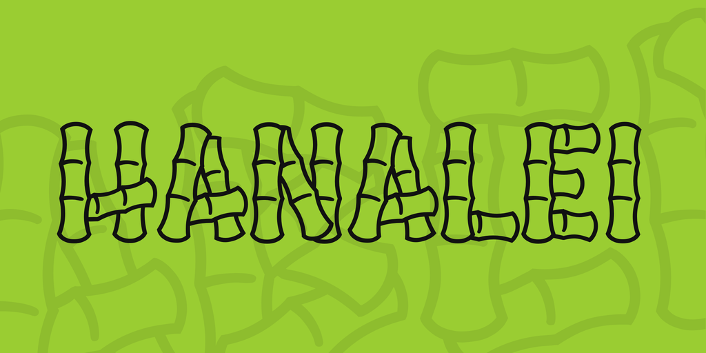 Schriftart Hanalei