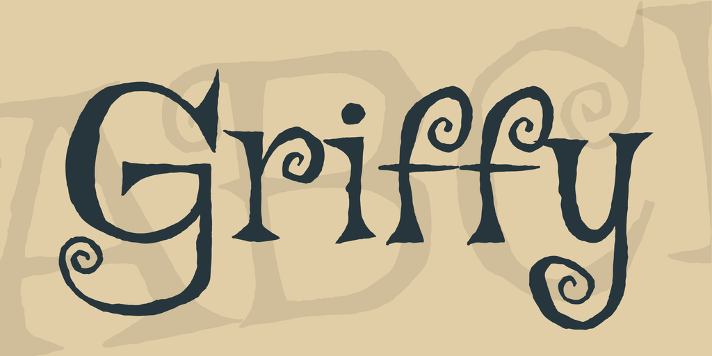 Beispiel einer Griffy-Schriftart #1