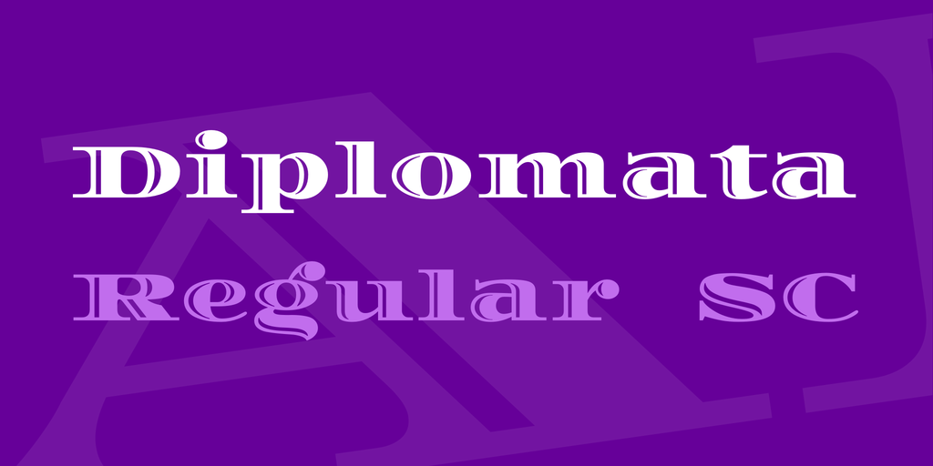 Schriftart Diplomata SC