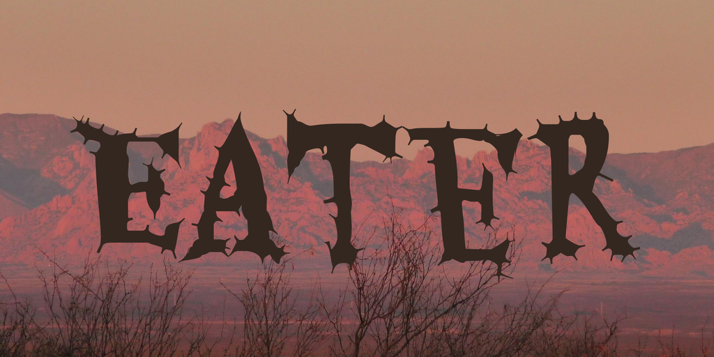 Beispiel einer Eater-Schriftart #1