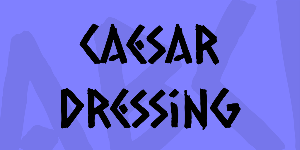 Beispiel einer Caesar Dressing-Schriftart #1
