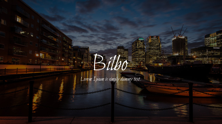 Schriftart Bilbo