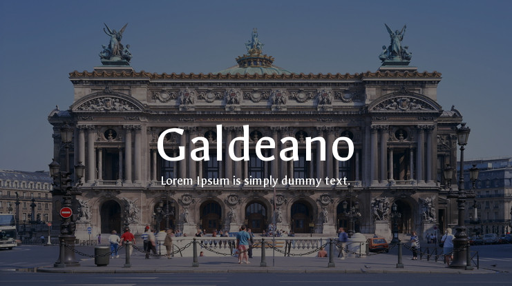 Schriftart Galdeano