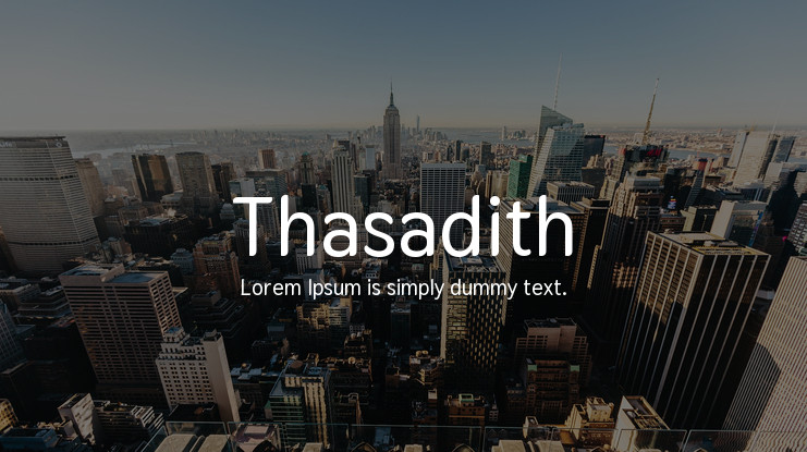 Beispiel einer Thasadith-Schriftart #1
