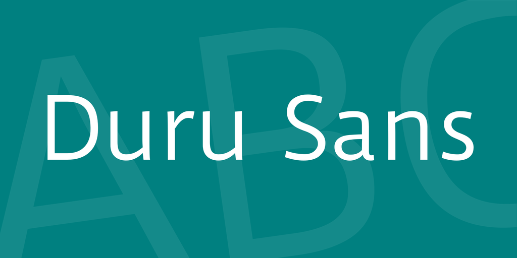 Beispiel einer Duru Sans-Schriftart #1