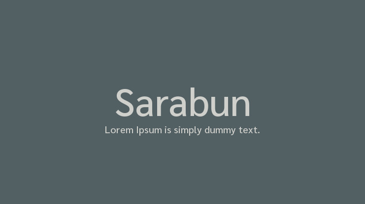 Beispiel einer Sarabun-Schriftart #1