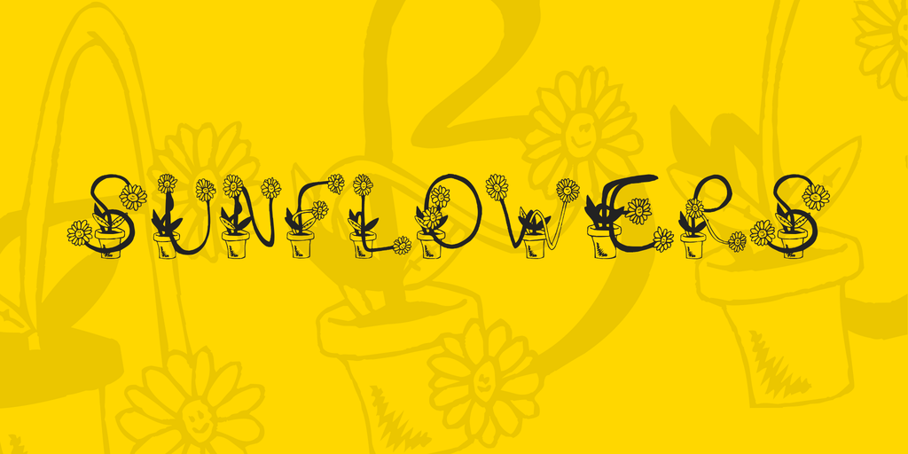 Beispiel einer Sunflower-Schriftart #1