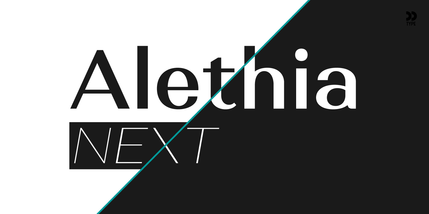 Beispiel einer Alethia Next-Schriftart #1