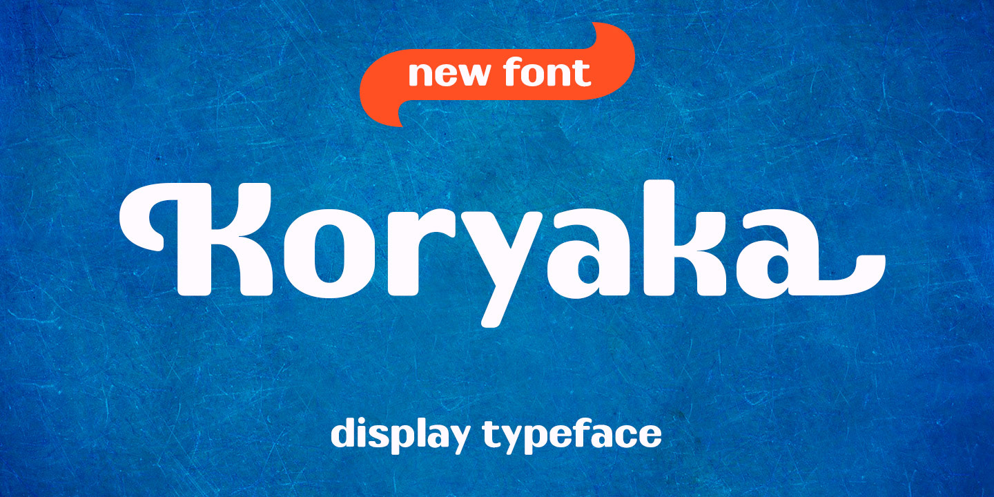 Beispiel einer Koryaka Free Rounded-Schriftart #1