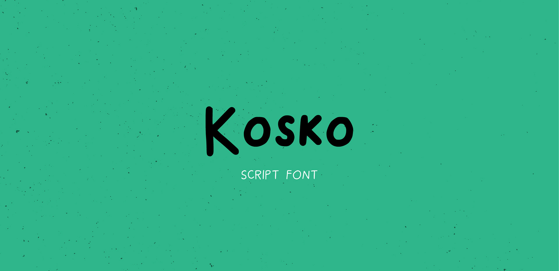 Beispiel einer Kosko-Schriftart #1