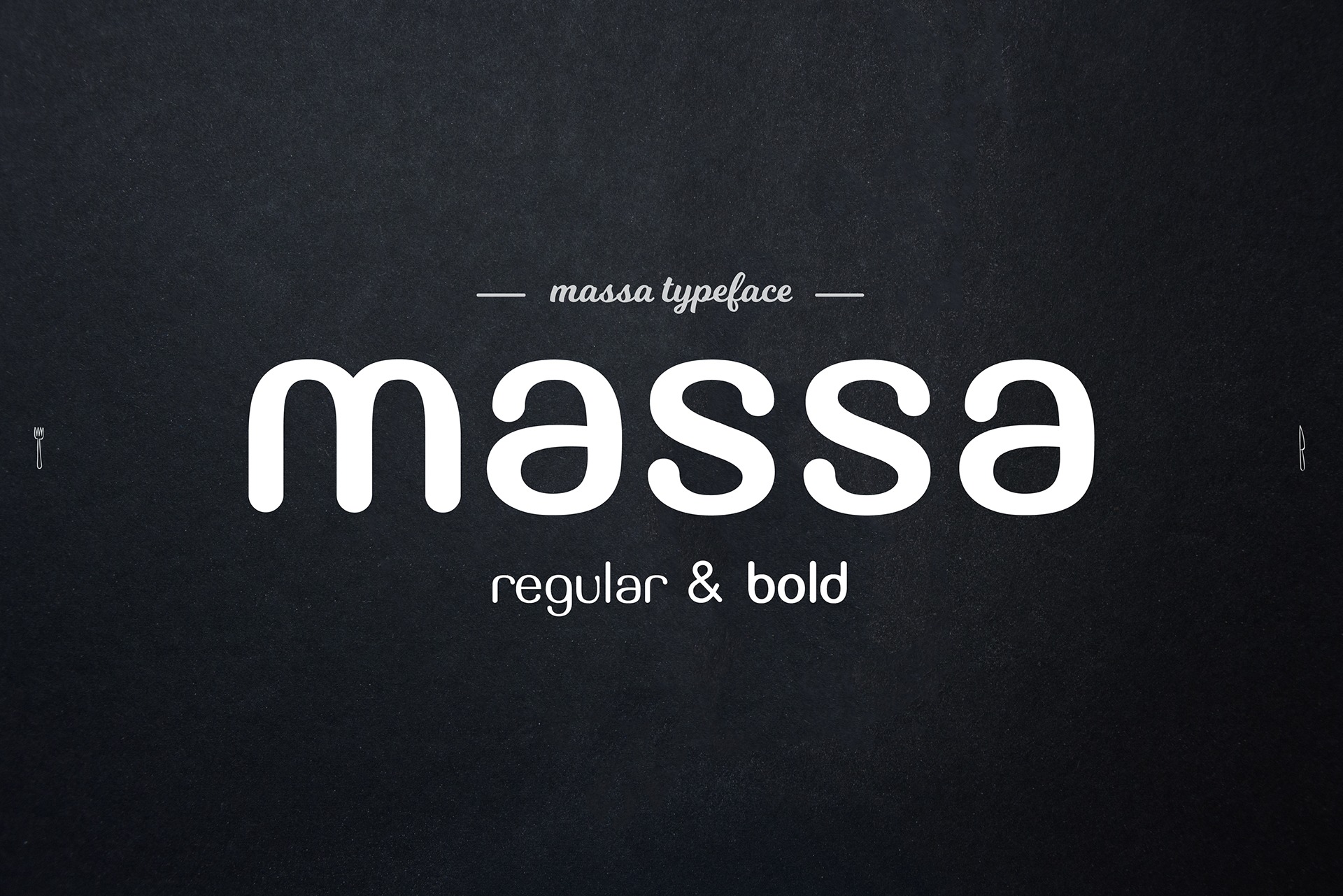 Schriftart Massa