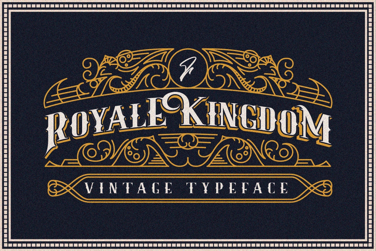 Beispiel einer Royale Kingdom-Schriftart #1