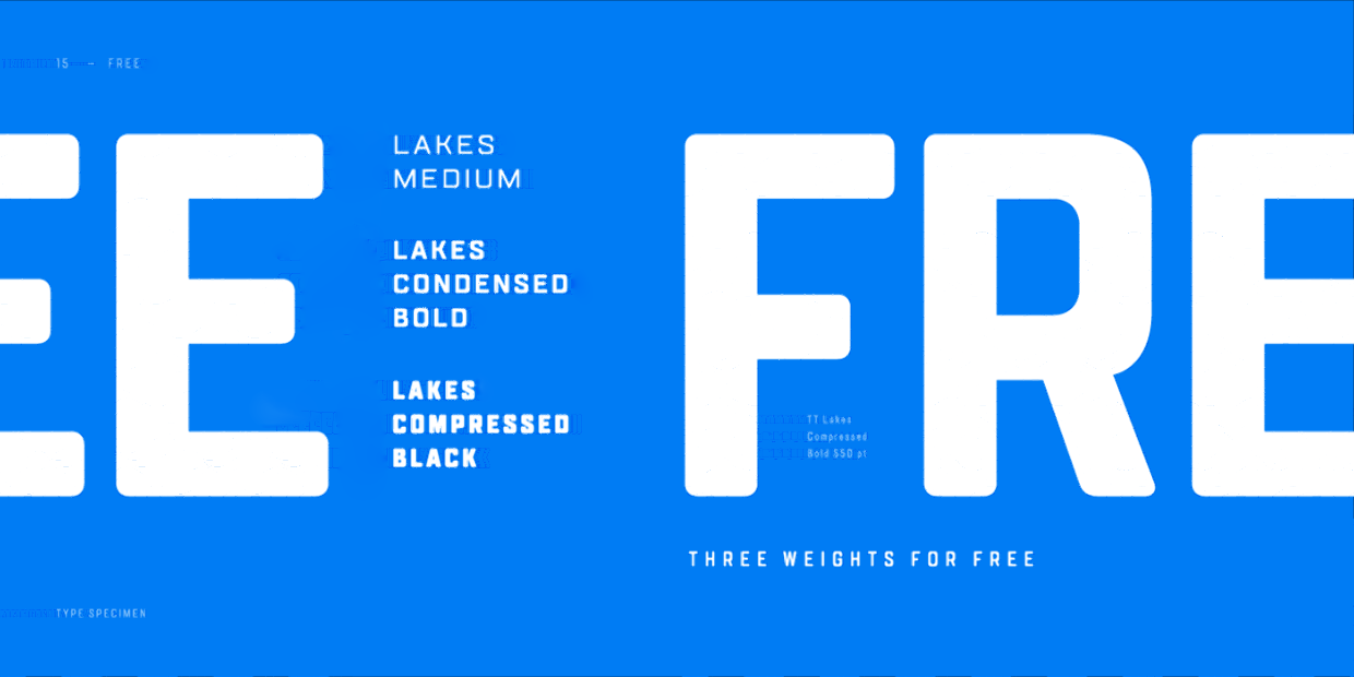 Beispiel einer TT Lakes-Schriftart #1