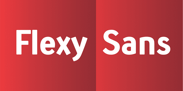 Beispiel einer Flexy Sans-Schriftart #1