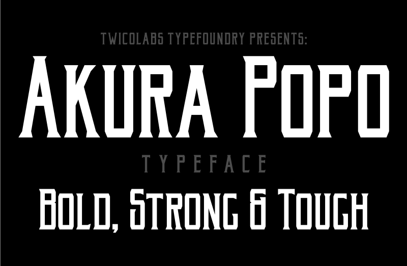 Beispiel einer Akura Popo-Schriftart #1